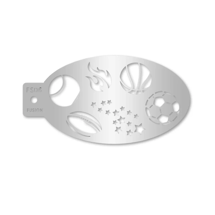 Szablon do malowania twarzy i ciała FUSION piłki