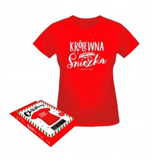 Koszulka damska świąteczna - Christmas Królowa Śnieżka M
