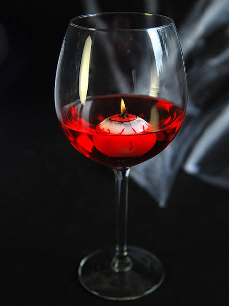 Świeczka pływające Oko halloween 1 szt.