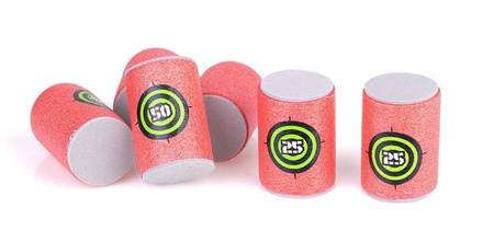 Gra beczki cele piankowe do wyrzutki 6 szt.