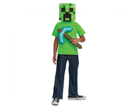 Zestaw Creeper MINECRAFT (maska + kilof)