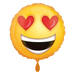 EMOTIKONKA oczy serca okrągły balon foliowy Amscan 18''