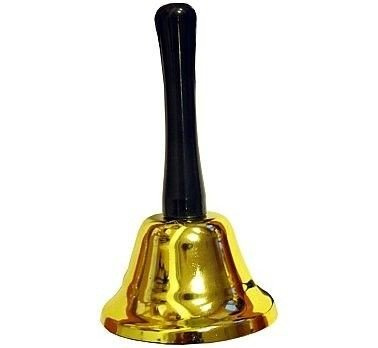 Złoty dzwonek Mikołaja 12cm