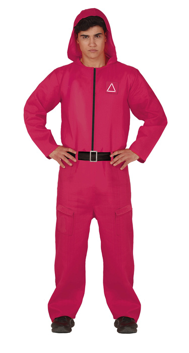 Strój  męski kombinezon z kapturem "Squid Game"