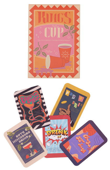 Gra karciana Imprezowa King's Cup dla dorosłych