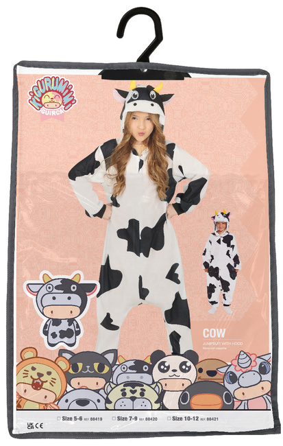 Strój onesie kigurimi KROWA dla dzieci