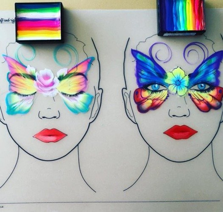 Mata treningowa do malowania twarzy Sally Ann Lynch- Model 0037