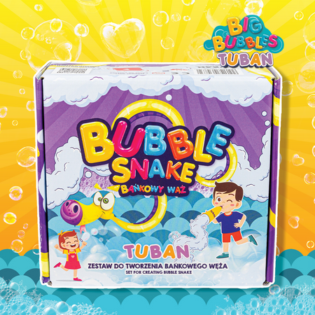 Bańki mydlane zestaw Bańkowy wąż