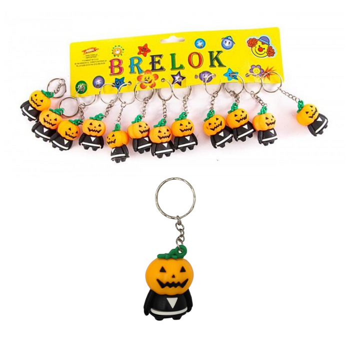 Brelok silikonowy Halloween Dynia 1 szt.