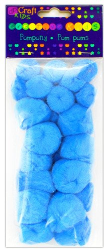 Pompony akrylowe 24 szt