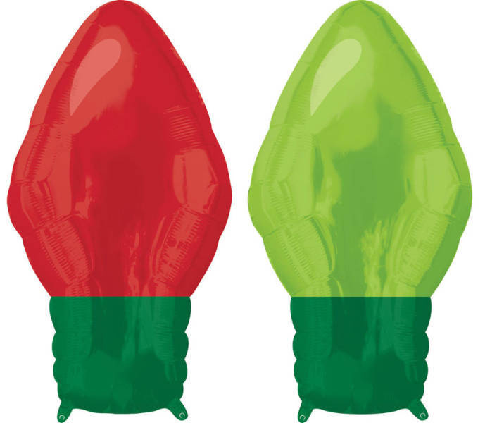 Balon Bożonarodzeniowa lampka 55 cm