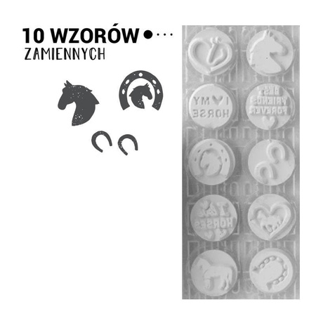 Pieczątka samotuszująca Little NIO - konie