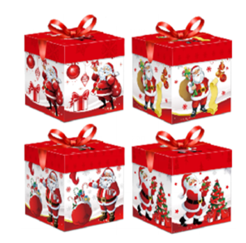 Pudełko prezentowe świąteczne Boże Narodzenie Mikołaj 22 x 22 cm