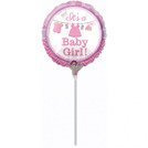 It's a BABY GIRL okrągły balon foliowy Anagram 9''