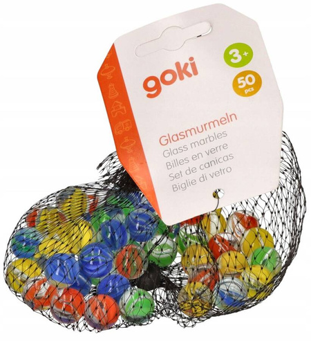 Szklane kulki kocie oczy zestaw 50 szt.