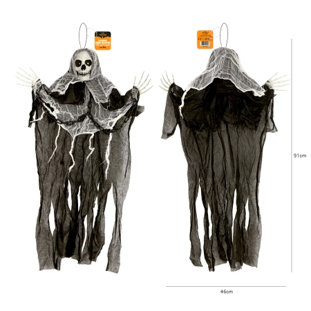 Dekoracja wisząca Kościotrup Strach szkielet dżwięk i światło
