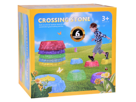 Ścieżka Sensoryczna świecąca - kamienie do treningu równowagi 6 szt.