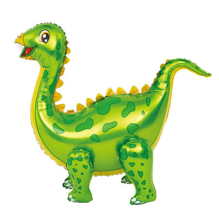 Dinozaur stojący zielony balon foliowy (stegozaur) 92 cm