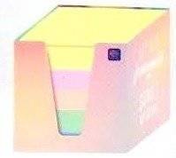 Kostka papierowa PASTEL 90x90x90mm w kubiku kartonowym MIX wzorów