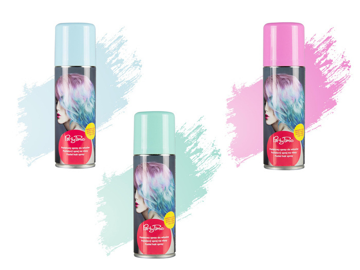 Farba w sprayu do włosów koloryzująca PASTELOWA