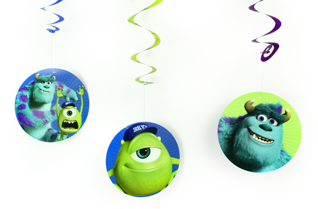 Girlanda świderki Potwory UNIWERSYTET POTWORNY Pixar 6 szt.