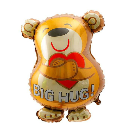 Balon foliowy Miś z sercem BIG HUG na Walentynki  28"
