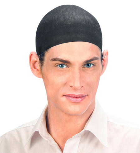 Czepek pod perukę czarny 2 szt.