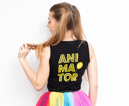 Koszulka damska ANIMATOR bezrękawnik czarna