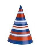 Czapeczka papierowa 1szt w paski