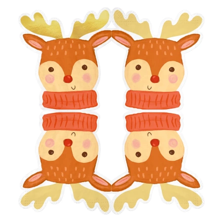 Serwetki papierowe świąteczne Renifer 10 szt.