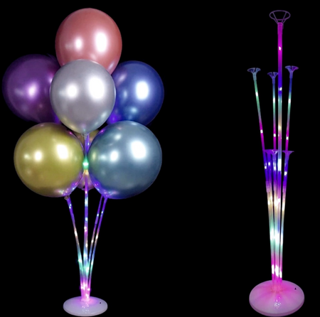 Stojak na balony stelaż LED 70 cm