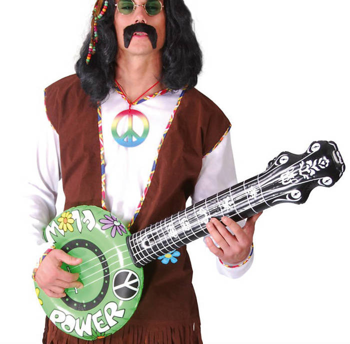 Gitara dmuchana banjo kwiaty