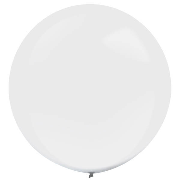 Balony lateksowe Everts Decor Line by Amscan 24 cale 4 szt. Frosty White