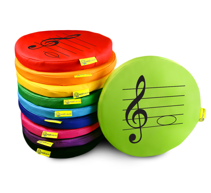 Poduszki EKOSKÓRA nutki nuty zestaw 10 szt. AKSON