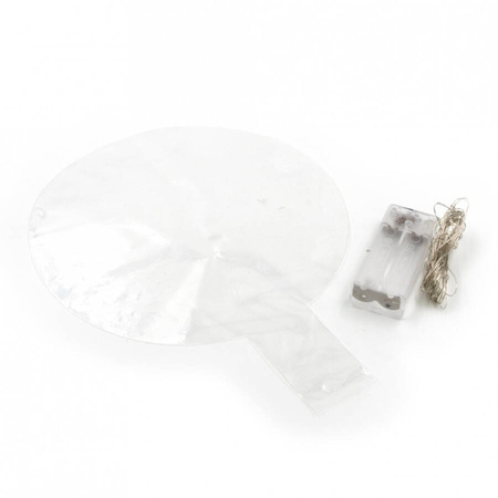 Balon świecący LED ZIElONY zestaw (balon + lampki)