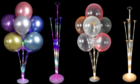 Stojak na balony stelaż LED 70 cm
