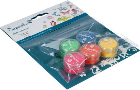 Brokat sypki profesjonalny NEON świecący Fluorescencyjny 5 x 5ml