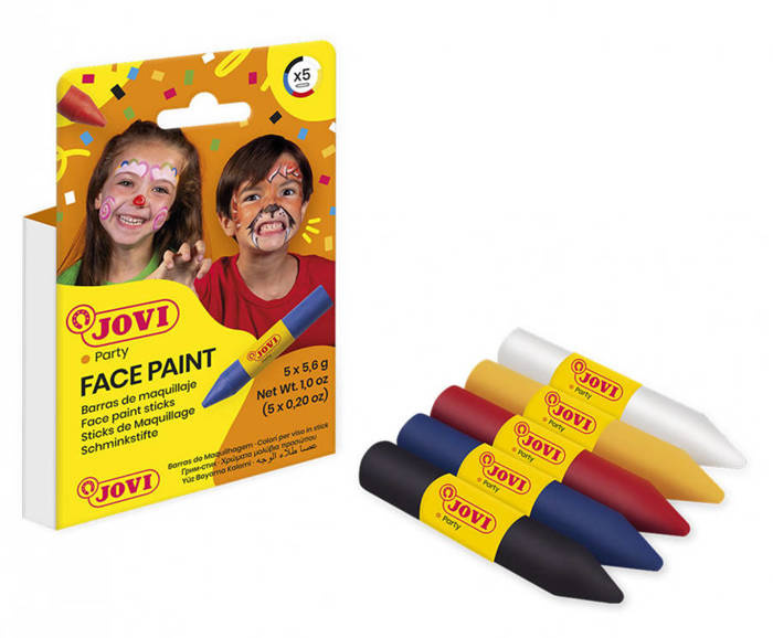 Kredki do malowania twarzy i ciała małe zestaw JOVI 5 szt