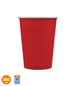 Kubeczki papierowe jednokolorowe Ciemny czerwony 100% papier 250ml 15 szt.