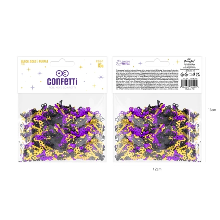 Konfetti klucze Andrzejki Wróżki Magia 15 g