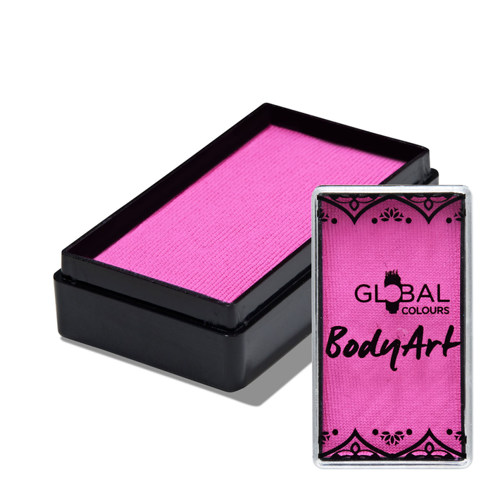 Global Colours farba do twarzy i ciała prostokątna 20g Candy Pink