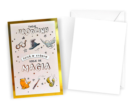 Kartka urodzinowa karnet Harry Potter Magia