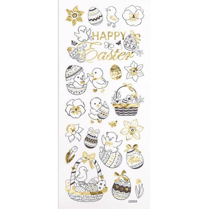 Naklejki do kolorowania WIELKANOC 21 szt