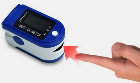 Medyczny PULSOKSYMETR napalcowy pulsometr + PRZYŁBICA