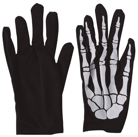Rękawice kościotrupa szkieletor Halloween