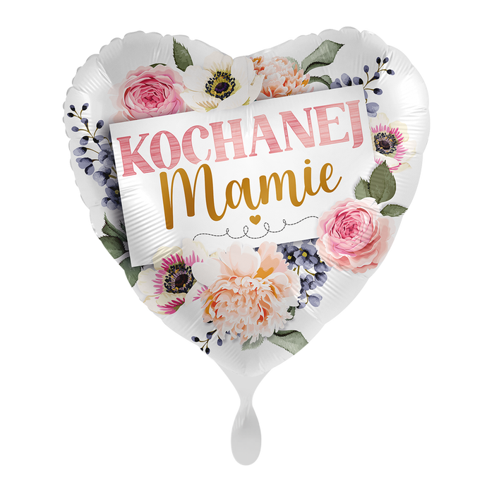 Balon foliowy serce KOCHANEJ MAMIE Dzień Matki 18"