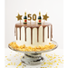 Zestaw świeczek na tort 50 urodziny złote 6 szt.