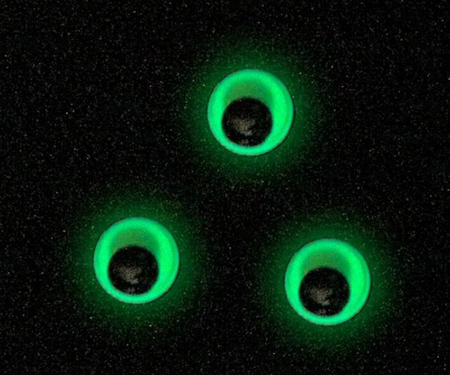 Ruchome oczka świecące w ciemności GLOW mix 20 szt.