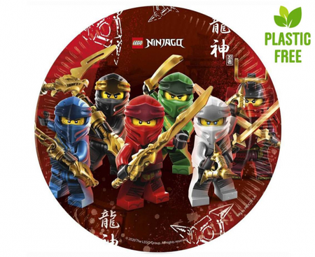 Talerzyki papierowe LEGO Ninjago 23 cm 8 szt.