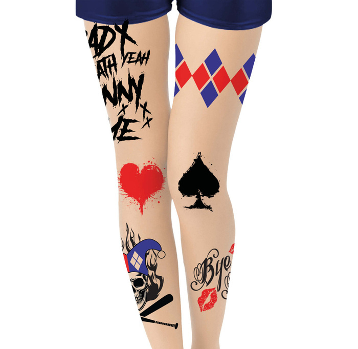 Rajstopy pończochy halloween Harley Quinn
